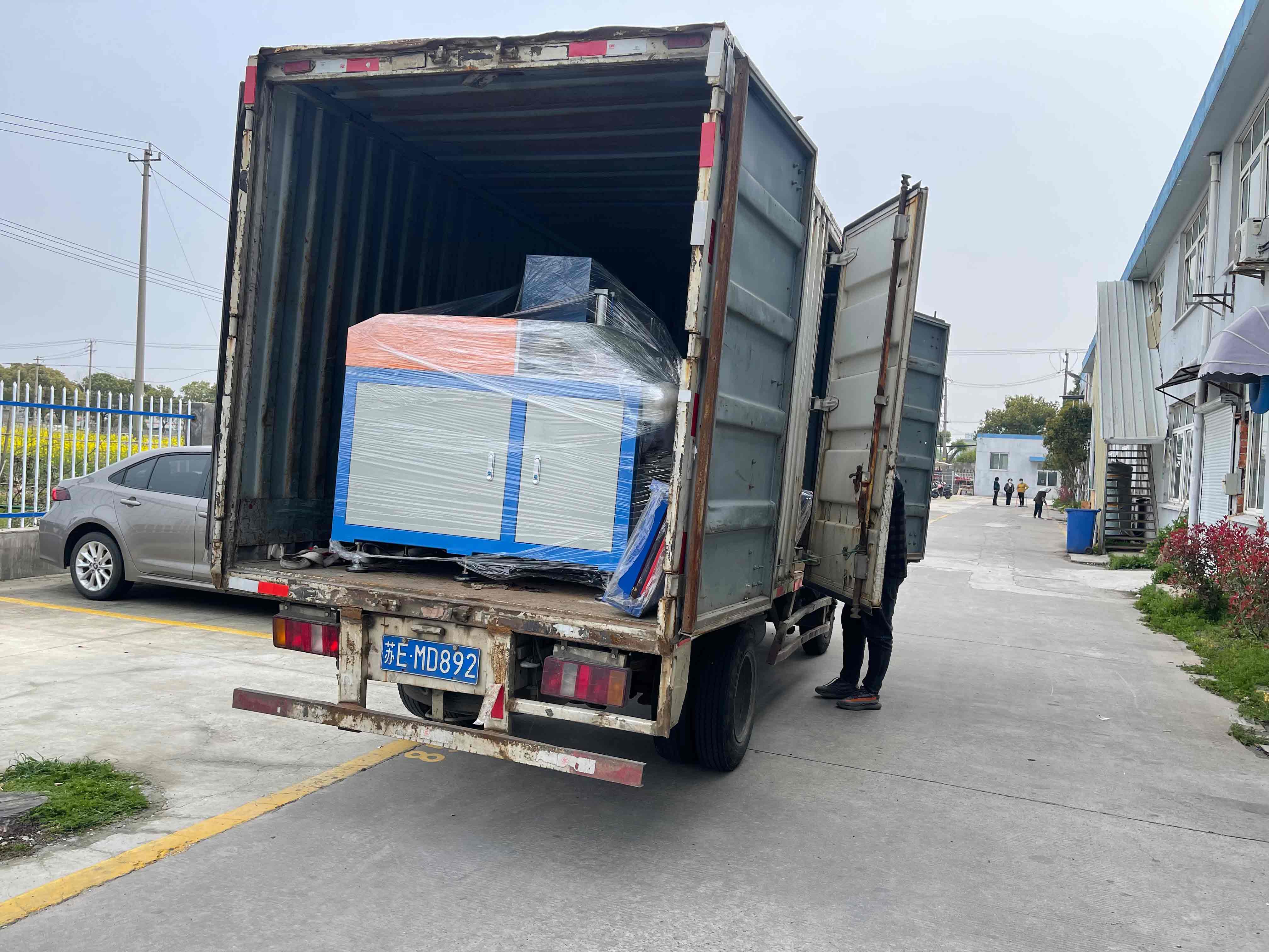 【青島】全自動切鋁機(jī)SDY-Q450已打包出庫，即將發(fā)往客戶現(xiàn)場